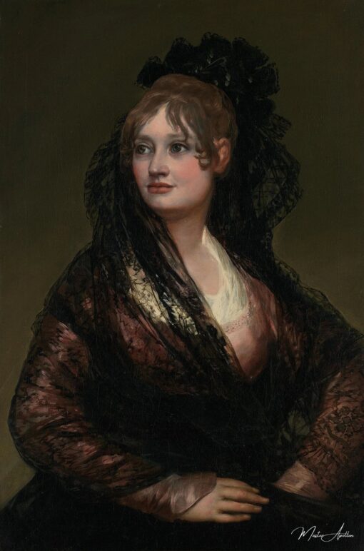 Portrait d'Isabelle Porcel - Francisco de Goya - Reproductions de tableaux et peintures haut de gamme