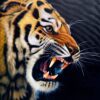Power of Tiger - Ketwalin | 50 x 70 cm Reproductions de tableaux à la peinture à l’huile