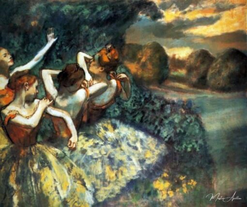 Quatre danseurs - Edgar Degas - Reproductions de tableaux et peintures haut de gamme