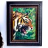 Tiger with Green Eyes - Ketwalin | 50 x 70 cm Reproductions de tableaux à la peinture à l’huile