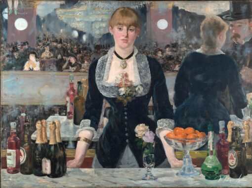 Un bar aux Folies Bergère - Edouard Manet - Reproductions de tableaux et peintures haut de gamme