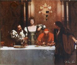 Un verre de vin avec César Borgia de John Collier - Reproductions de tableaux et peintures haut de gamme