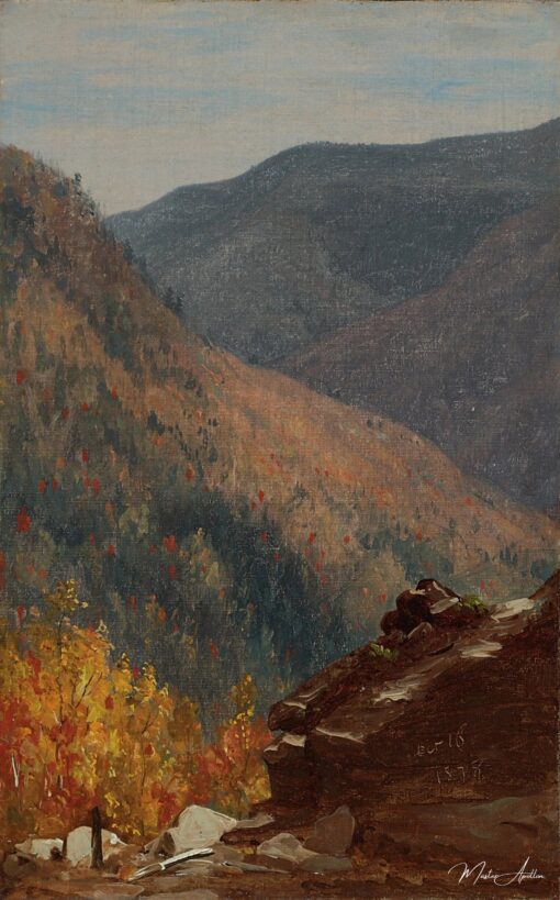 Vue près de Kauterskill Cove - Sanford Robinson Gifford - Reproductions de tableaux et peintures haut de gamme